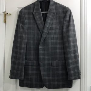 Sean John plaid gray sport coat/blazer
